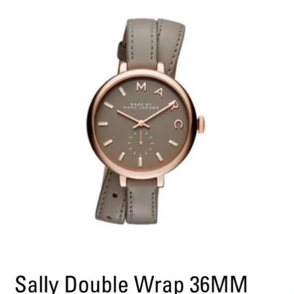 EUC Marc by Marc Jacobs Sally Leather Double Wrap Watch